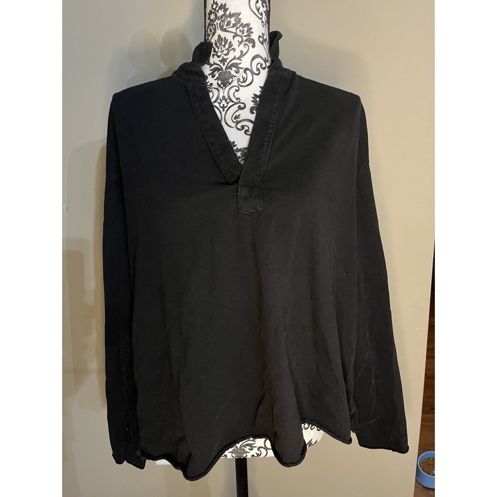 Frank & Eileen "The Lab" 100% Cotton Top – Size Small Black